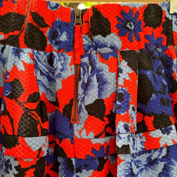 Anthropologie HD in Paris Tiered Floral Pockets Flouncy BEAUTIFUL Skirt Medium - Picture 14 of 16